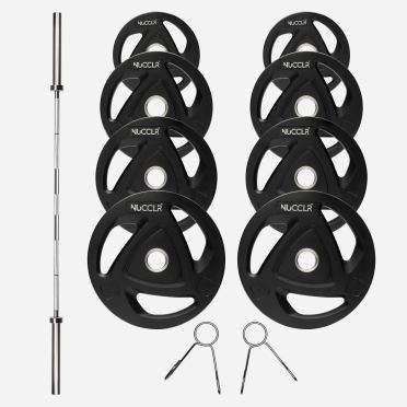 NUCCLR olympic halterset rubber 120 KG 