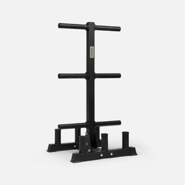 NUCCLR storage rack for weight plates and barbells 