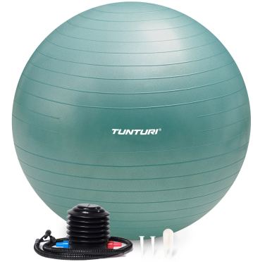 Tunturi fitnessbal anti burst petrol inclusief pomp 